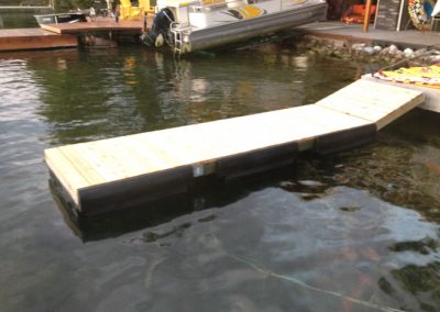 Wood Floating Dock Systems Orillia, Barrie, Simcoe, Muskoka