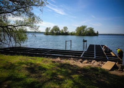 Wood and Steel Permanent Dock Systems Orillia, Barrie, Simcoe, Muskoka